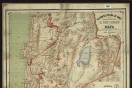 Rejión salitrera de Chile comprendida entre el Toco i Copiapó mapa construido en vista de recientes mensuras i completado con los trabajos topográficos de la Oficina de Límites, República de Boliovia