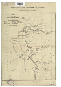 Mapa de los ferro carriles de Coquimbo