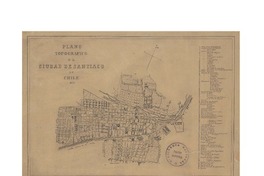 Plano topográfico de la ciudad de Santiago de Chile  [material cartográfico]