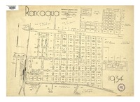 Rancagua 1934 con la numeración oficial de manzanas [material cartográfico] : de la Asociación de Aseguradores de Chile