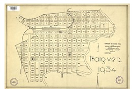 Traiguén 1934 numeración de manzanas oficial [material cartográfico] : de la Asociación de Aseguradores de Chile