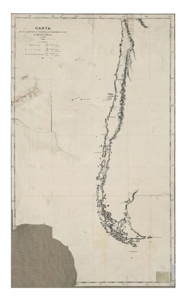 Carta de los siniestros marítimos ocurridos sobre el litoral chileno en 1875