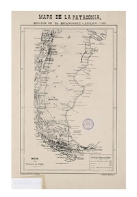 Mapa de la Patagonia mapa de los terrenos en litijio.