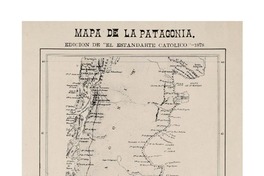 Mapa de la Patagonia mapa de los terrenos en litijio.