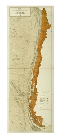 Mapa fisiográfico de Chile