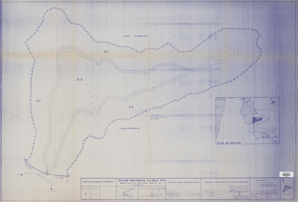 Plano seccional La Isla N°1 modificación plan regulador comunal de Vichuquén [material cartográfico] : I. Municipalidad de Vichuquén.