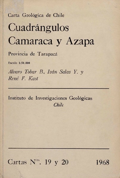 Cuadrángulos Camaraca y Azapa Provincia de Tarapacá