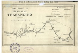 Plano general del Ferrocarril Trasandino