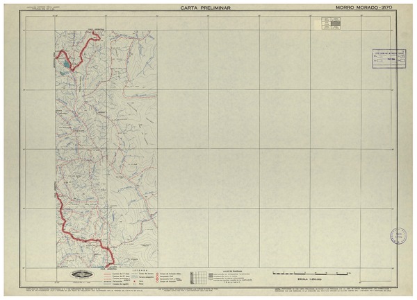 Morro Morado 3170 : carta preliminar [material cartográfico] : Instituto Geográfico Militar de Chile.