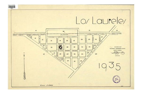 Los Laureles 1935  [material cartográfico] Asociación de Aseguradores de Chile