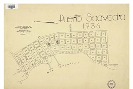 Puerto Saavedra 1936  [material cartográfico] Asociación de Aseguradores de Chile Comité Incendio
