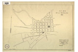 San José de la Mariquina 1934 numeración de manzanas oficial [material cartográfico] : de la Asociación de Aseguradores de Chile