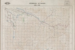 Quebrada Alvarado 3300 - 7100 [material cartográfico] : Instituto Geográfico Militar de Chile.