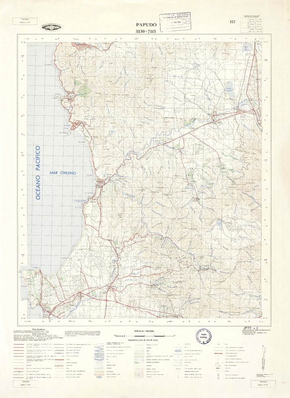 Papudo 3230 - 7115 [material cartográfico] : Instituto Geográfico Militar de Chile.