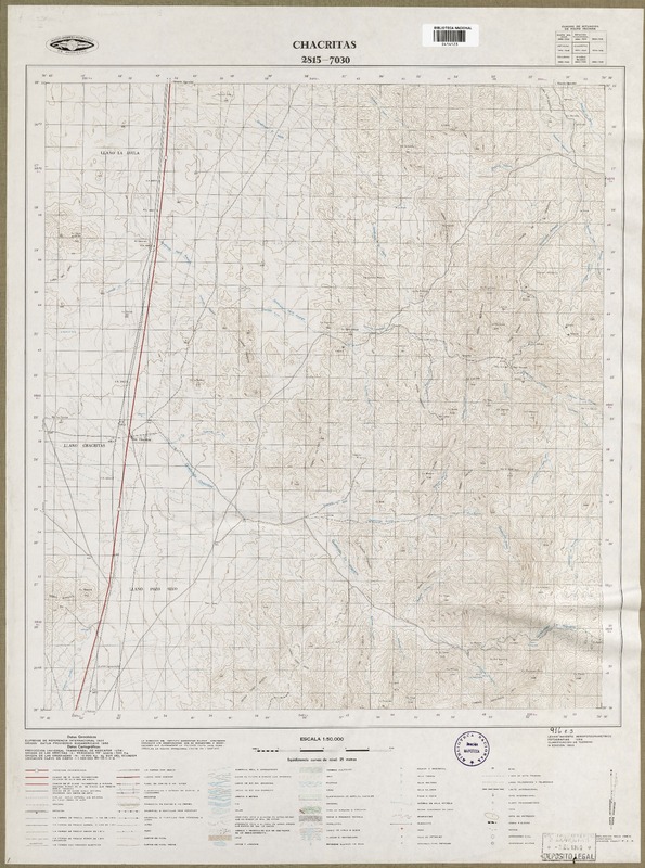 Chacritas 2815 - 7030 [material cartográfico] : Instituto Geográfico Militar de Chile.