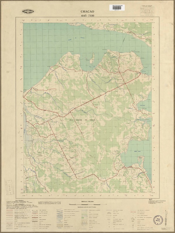 Chacao 4145 - 7330 [material cartográfico] : Instituto Geográfico Militar de Chile.