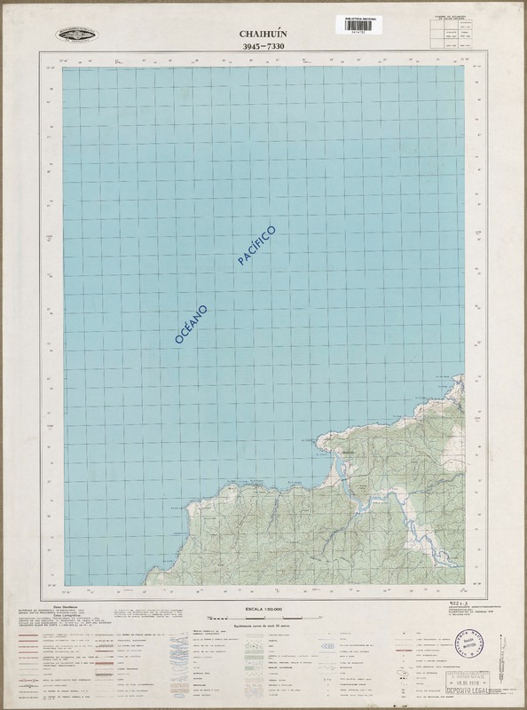 Chaihuín 3945 - 7330 [material cartográfico] : Instituto Geográfico Militar de Chile.