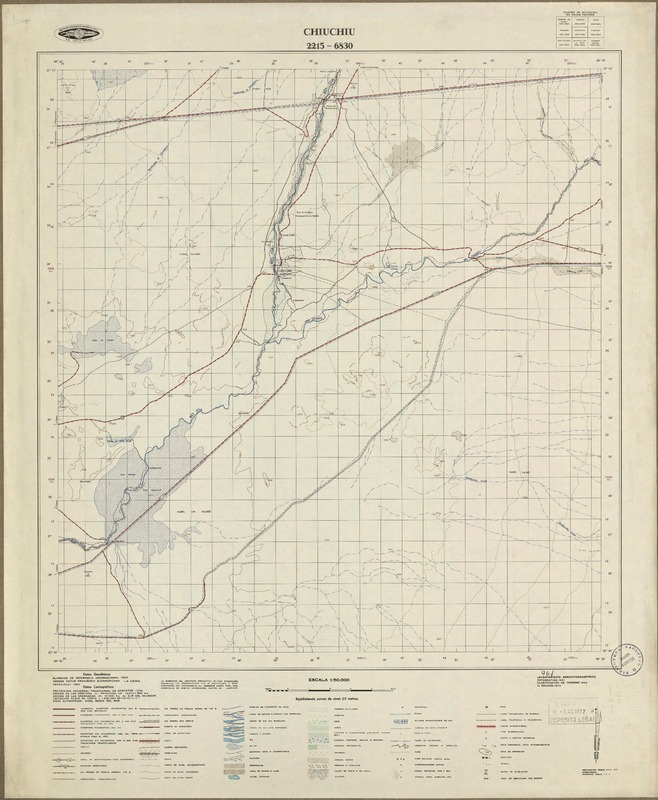 Chiuchiu 2215 - 6830 [material cartográfico] : Instituto Geográfico Militar de Chile.
