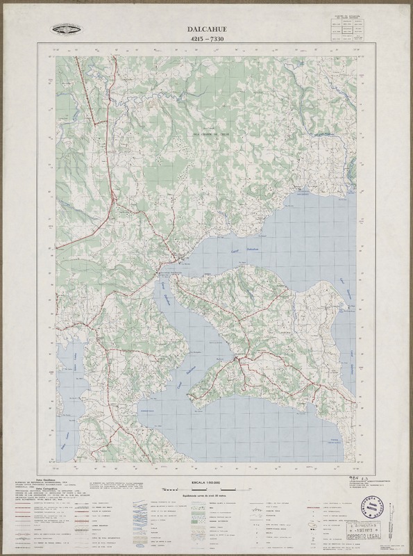 Dalcahue 4215 - 7330 [material cartográfico] : Instituto Geográfico Militar de Chile.