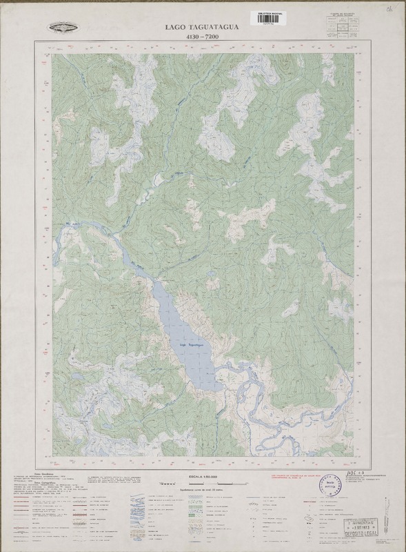Lago Taguatagua 4130 - 7200 [material cartográfico] : Instituto Geográfico Militar de Chile.