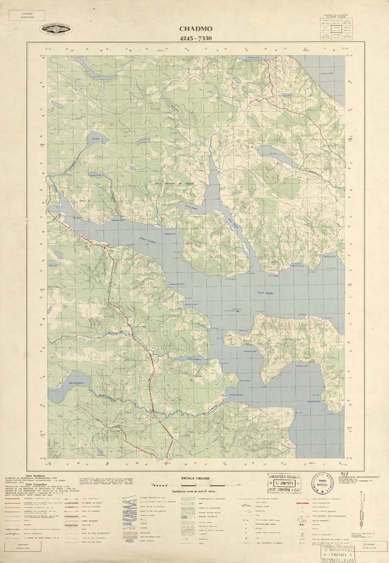 Chadmo 4245 - 7330 [material cartográfico] : Instituto Geográfico Militar de Chile.