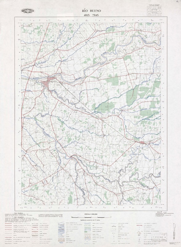 Río Bueno 4015 - 7245 [material cartográfico] : Instituto Geográfico Militar de Chile.