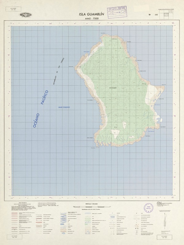 Isla Guamblín 4445 - 7500 [material cartográfico] : Instituto Geográfico Militar de Chile.