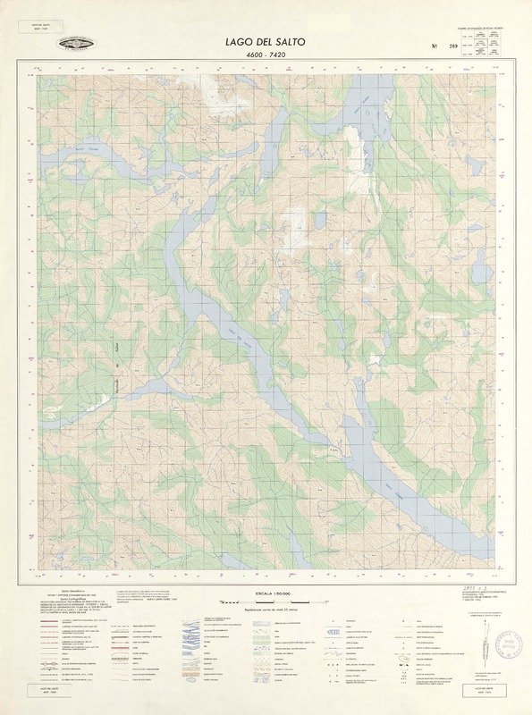 Lago del Salto 4600 - 7420 [material cartográfico] : Instituto Geográfico Militar de Chile.