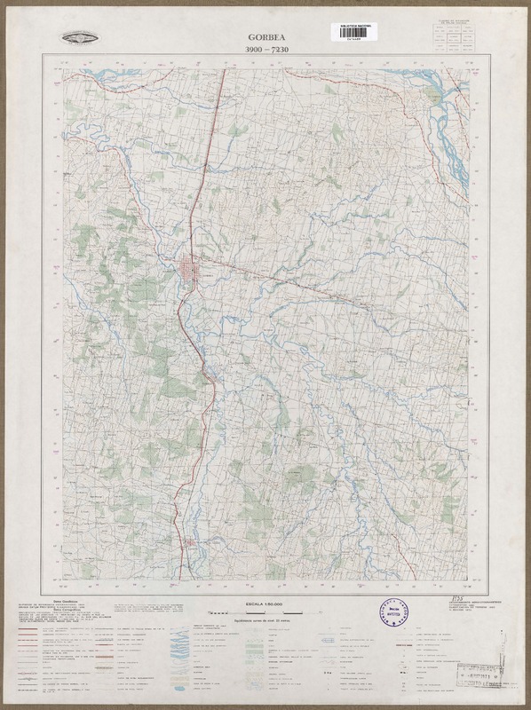 Gorbea 3900 - 7230 [material cartográfico] : Instituto Geográfico Militar de Chile.