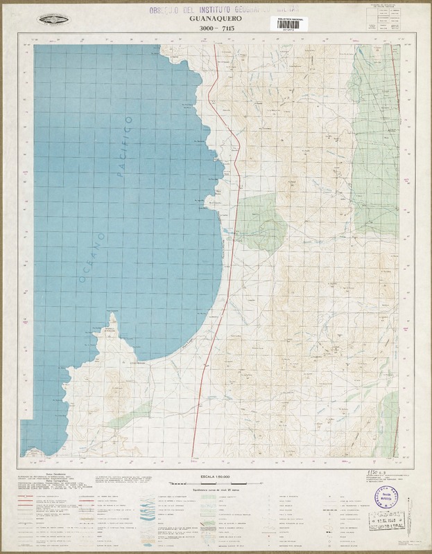 Guanaquero 3000 - 7115 [material cartográfico] : Instituto Geográfico Militar de Chile.