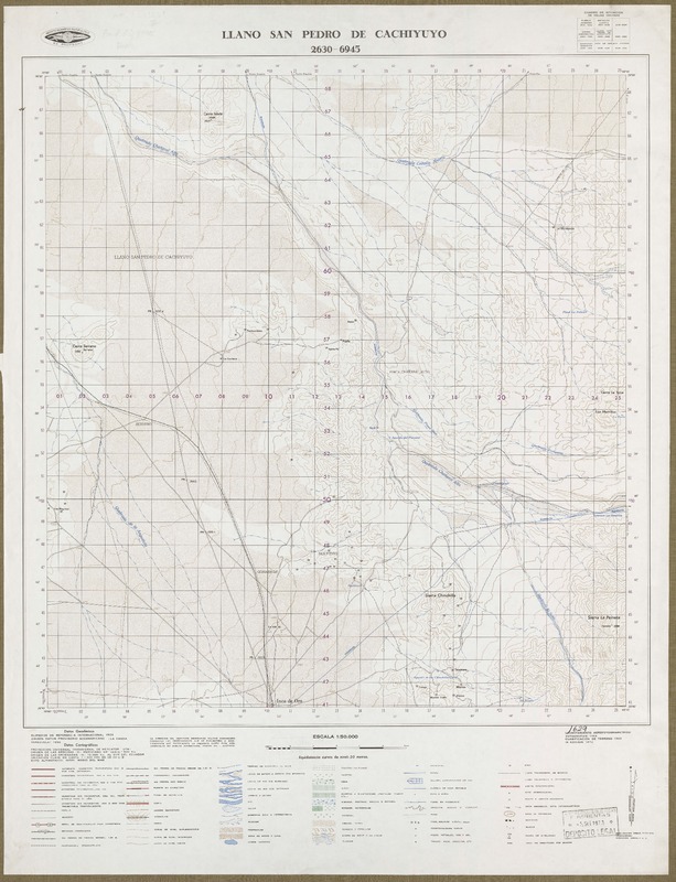 Llano San Pedro de Cachiyuyo 2630 - 6945 [material cartográfico] : Instituto Geográfico Militar de Chile.