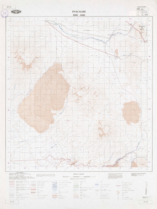 Inacaliri 2200 - 6800 [material cartográfico] : Instituto Geográfico Militar de Chile.