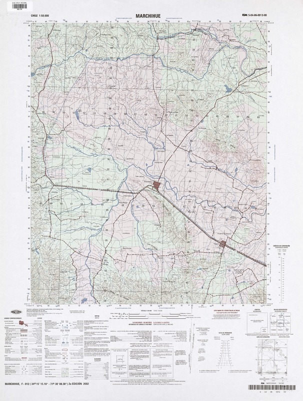 Marchihue (34°15'15.10"-71°30'08.30") [material cartográfico] : Instituto Geográfico Militar de Chile.