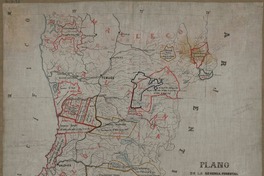 Plano de la reserva forestal y de las concesiones existentes en las provincias de Arauco. Malleco, Cautín y Valdivia  [material cartográfico] Ramón de Larcundo J., dibujó.