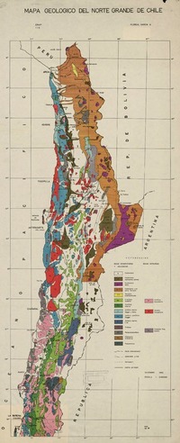 Mapa geológico del Norte Grande de Chile  [material cartográfico] ENAP, I.I.G. - Floreal García A.