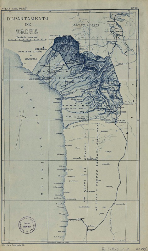 Departamento de Tacna  [material cartográfico]