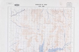 Embalse El Yeso (33° 30' - 70° 00')  [material cartográfico] Instituto Geográfico Militar de Chile.