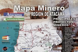 Mapa minero región de Atacama. [material cartográfico] :