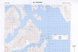 Isla Ballesteros (51° 45' 00 - 72° 45' 00")  [material cartográfico] Instituto Geográfico Militar de Chile.