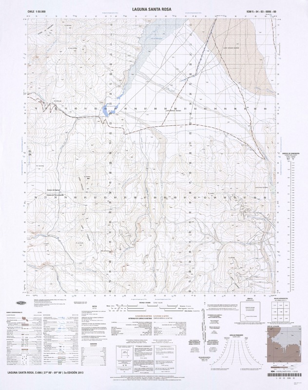 Laguna Santa Rosa  [material cartográfico] Instituto Geográfico Militar.