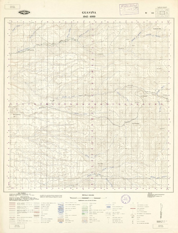 Guaviña 1945 - 6900 [material cartográfico] : Instituto Geográfico Militar de Chile.