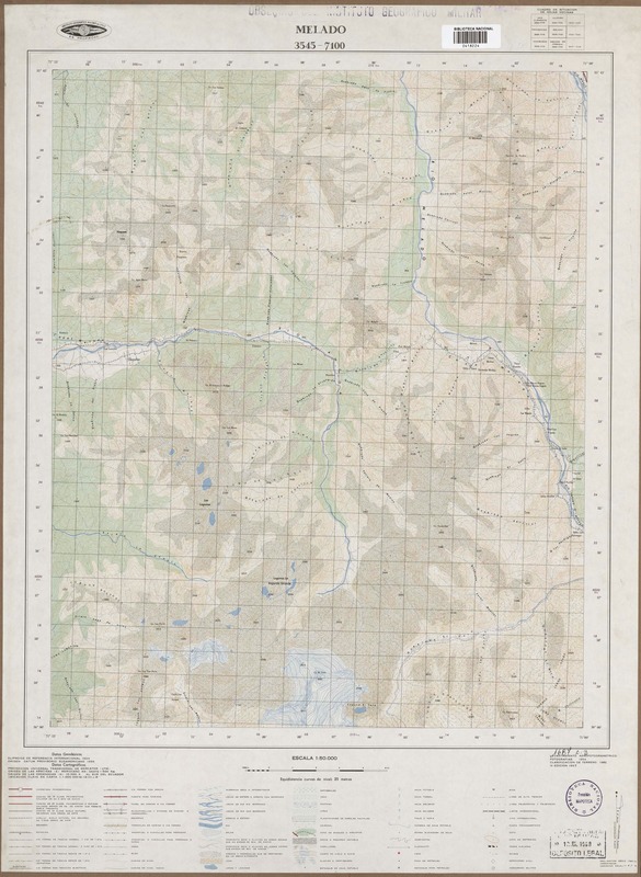 Melado 3545 - 7100 [material cartográfico] Instituto Geográfico Militar de Chile.