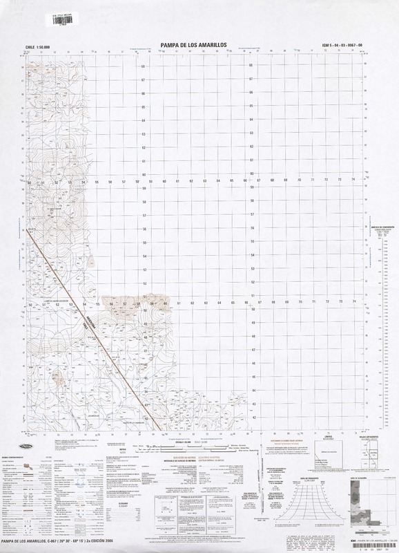 Pampa de los Amarillos. (26°30'-68°15') [material cartográfico] : Instituto Geográfico Militar de Chile.