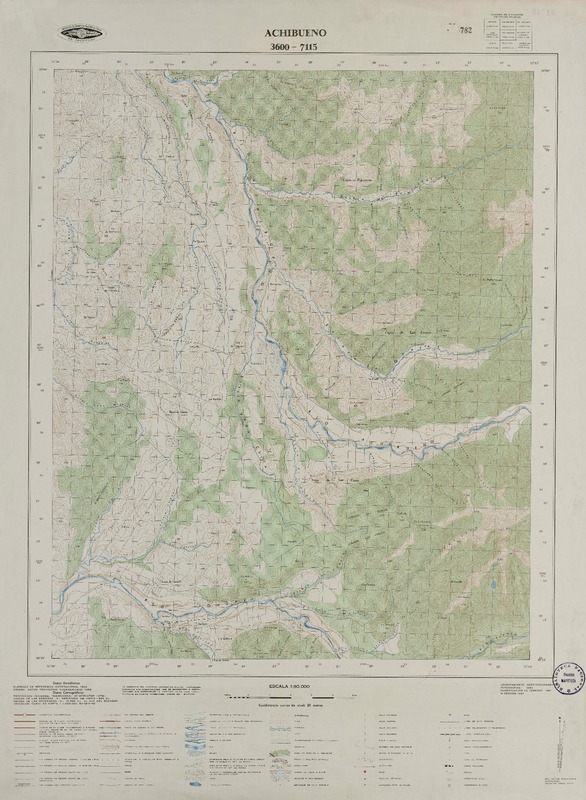 Achibueno 3600 - 7115 [material cartográfico] : Instituto Geográfico Militar de Chile.