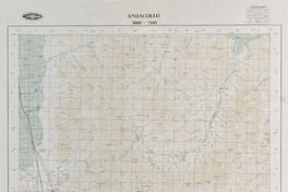 Andacollo 3000 - 7100 [material cartográfico] : Instituto Geográfico Militar de Chile.