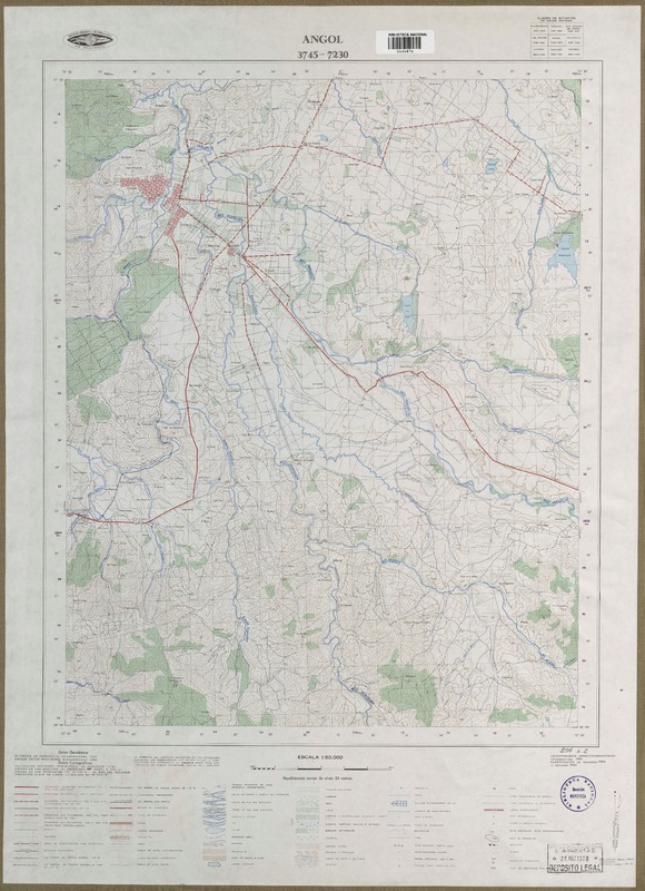 Angol 3745 - 7230 [material cartográfico] : Instituto Geográfico Militar de Chile.