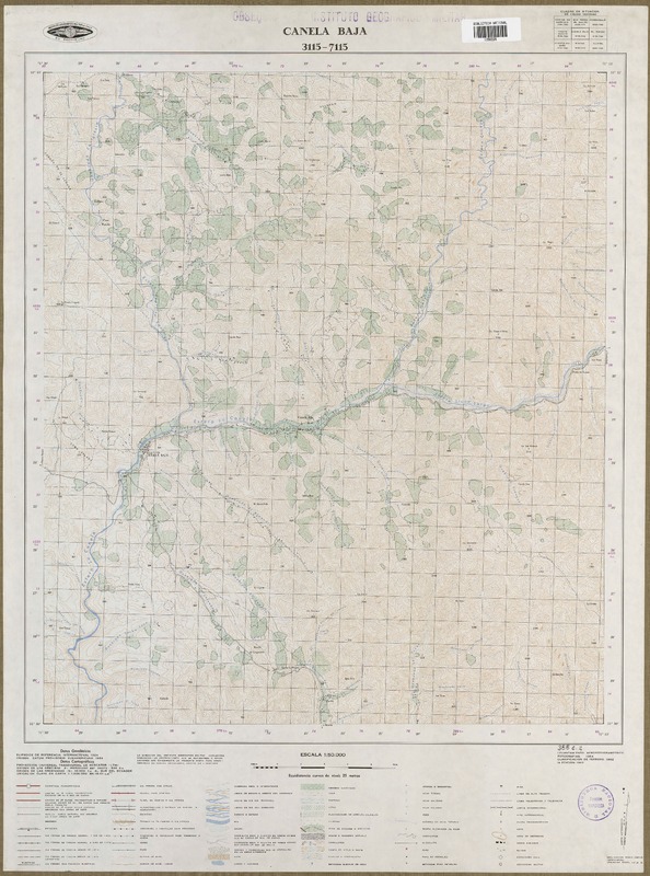 Canela Baja 3115 - 7115 [material cartográfico] : Instituto Geográfico Militar de Chile.
