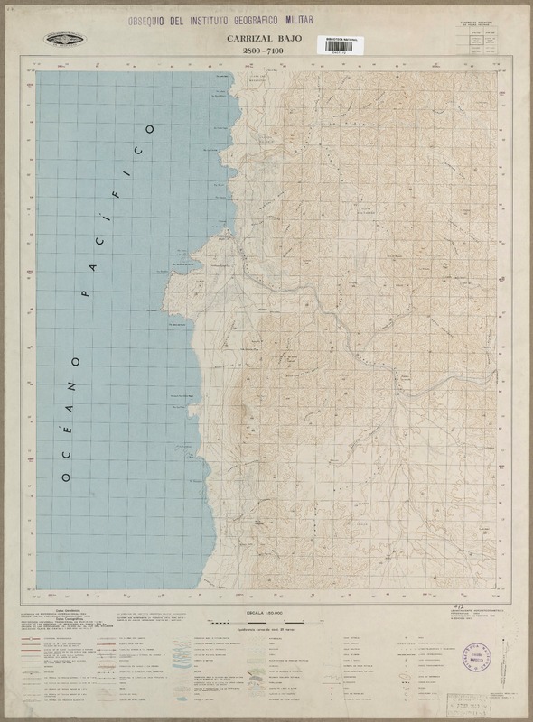 Carrizal Bajo 2800 - 7100 [material cartográfico] : Instituto Geográfico Militar de Chile.