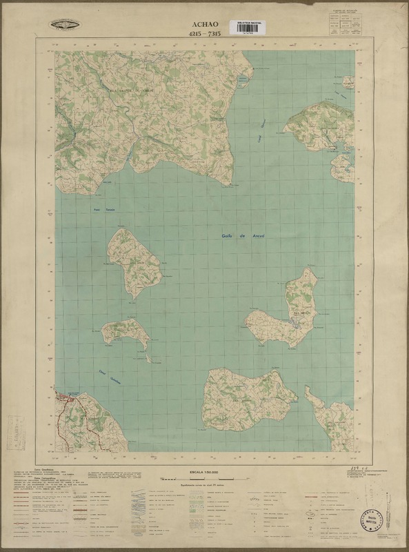 Achao 4215 - 7315 [material cartográfico] : Instituto Geográfico Militar de Chile.