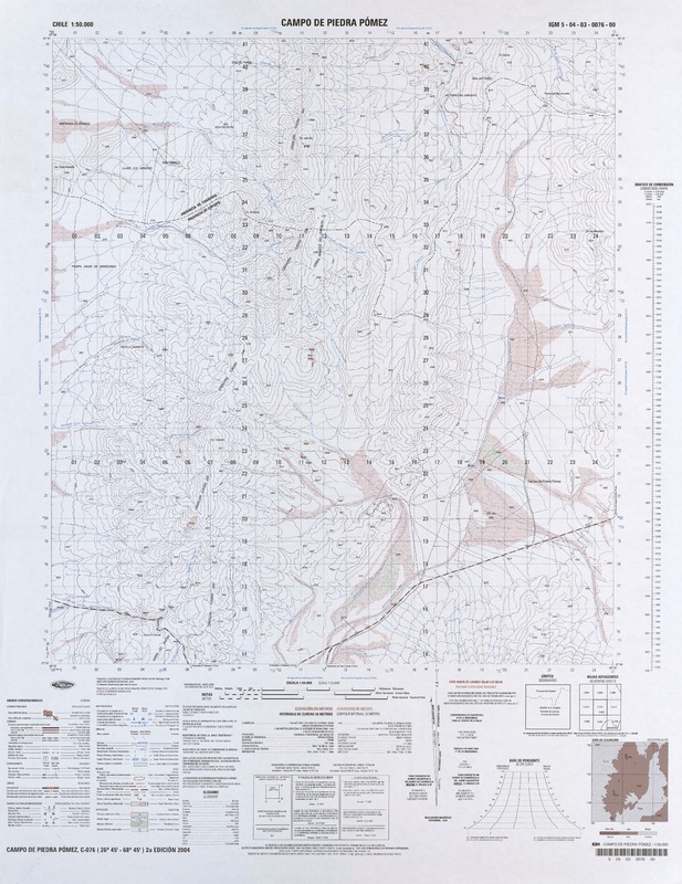 Campo de Piedra Pómez 26°45' - 68°45' [material cartográfico] : Instituto Geográfico Militar de Chile.